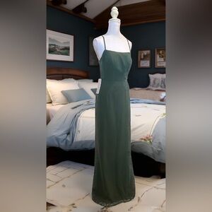 Azazie Tayla Eucalyptus Green NWT Formal Dress - Size 4